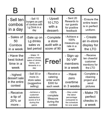 PINCHO Bingo Card