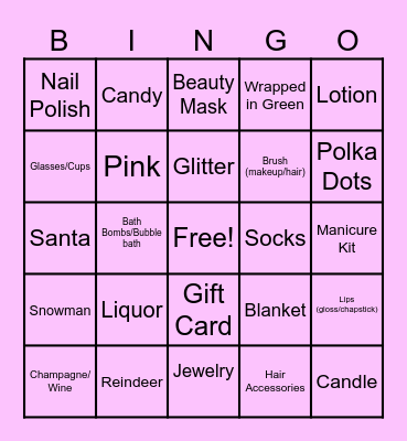 Beauty School Dropout Bingo Card