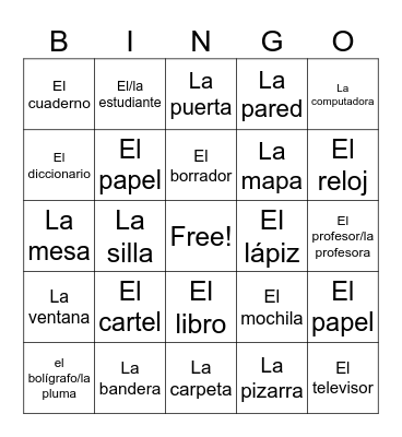 Objetos de la Clase Bingo Card