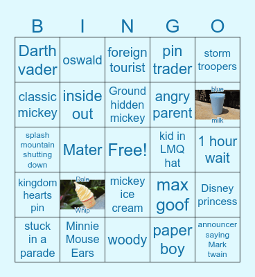 DisneyParks Bingo Card