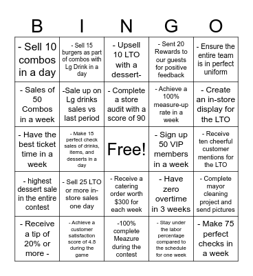 PINCHO Bingo Card