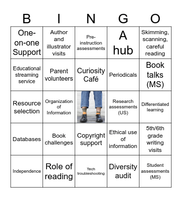 Library Bingo Card