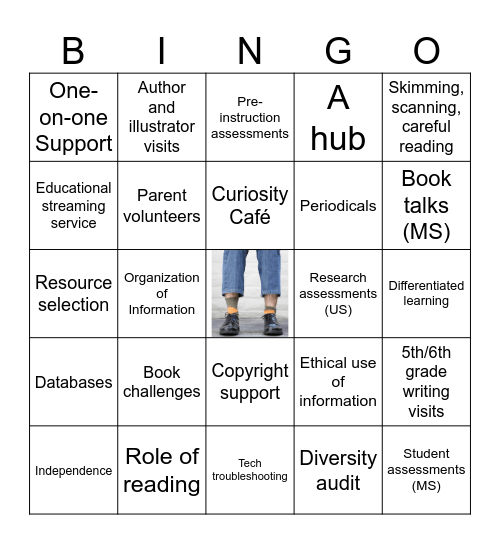 Library Bingo Card