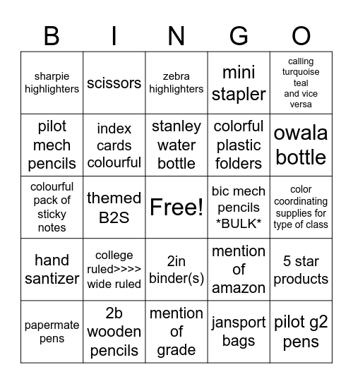B2S SS HAUL BINGO Card