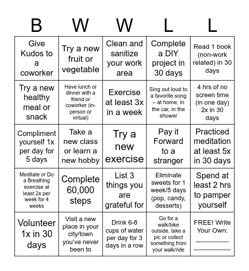 Tribute Tech BINGO! Bingo Card