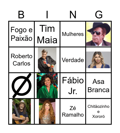 Bingo Musical Bingo Card