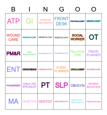T-A-Y-L-O-R Bingo Card