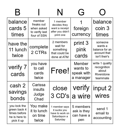 CCU RS AUGUST Bingo Card