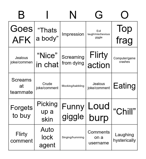 Bingo Card