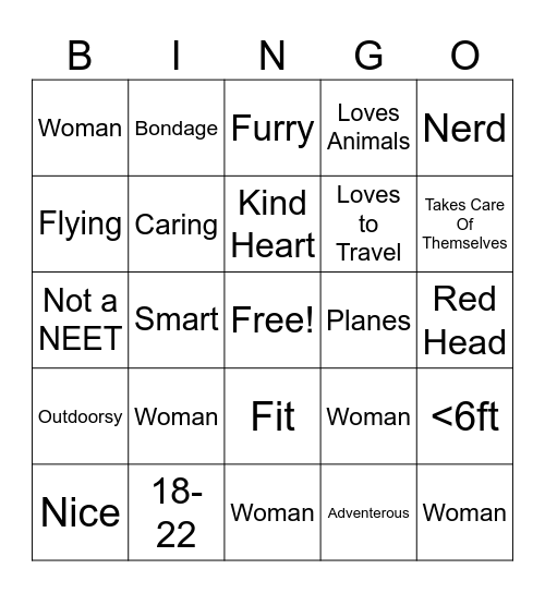 Are you Mallamars Type Bingo Card