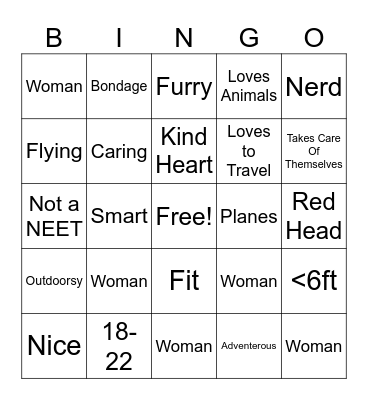 Are you Mallamars Type Bingo Card