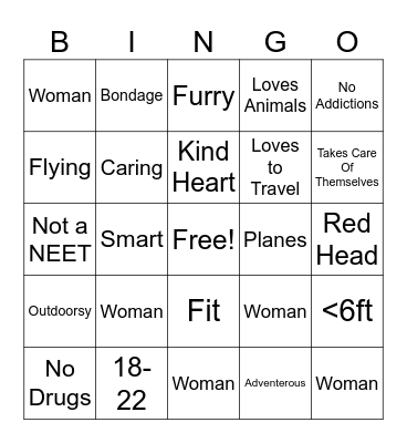 Are you Mallamars Type Bingo Card
