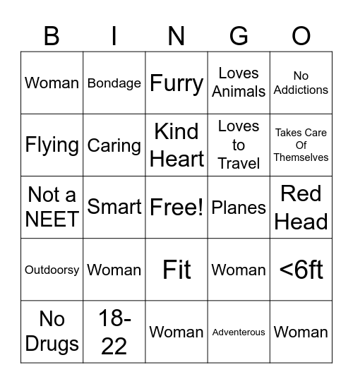 Are you Mallamars Type Bingo Card