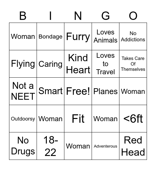 Are you Mallamars Type Bingo Card