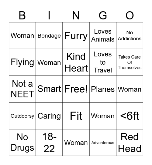 Are you Mallamars Type Bingo Card