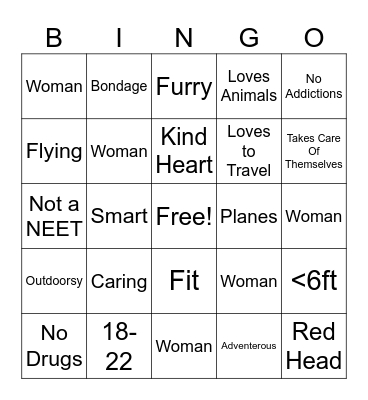 Are you Mallamars Type Bingo Card