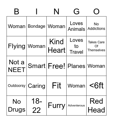 Are you Mallamars Type Bingo Card