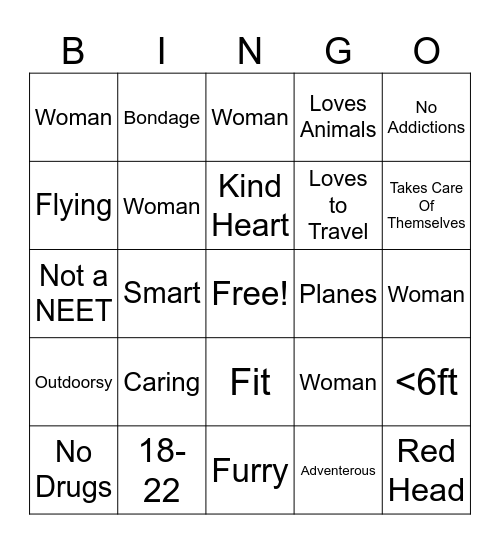 Are you Mallamars Type Bingo Card