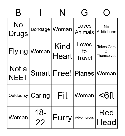 Are you Mallamars Type Bingo Card
