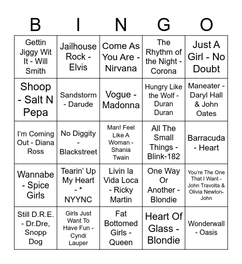 Bingo #2 Bingo Card