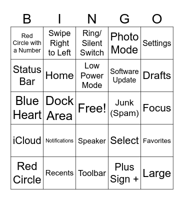 Beginner iPhone Review - A Bingo Card