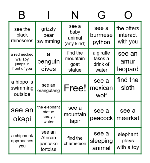 GAF Retreat BINGO Card