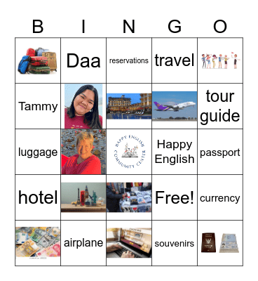 Travel Bingo Card