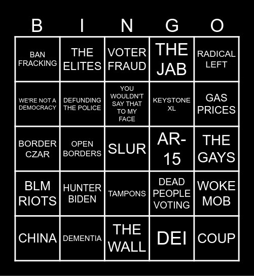 MAGA BINGO Card