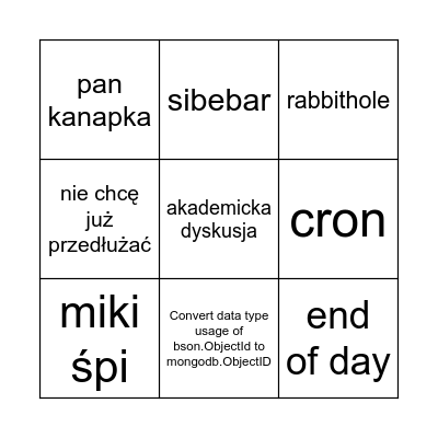hades daily bingo Card
