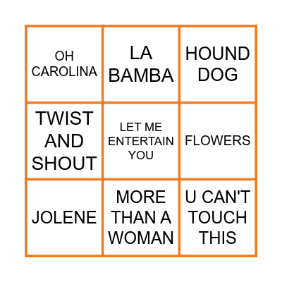 THE X-FACTOR Bingo Card