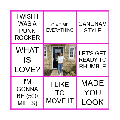 ALL OR NOTHING Bingo Card