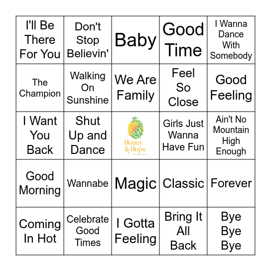 Back To'o' School Bingo Card