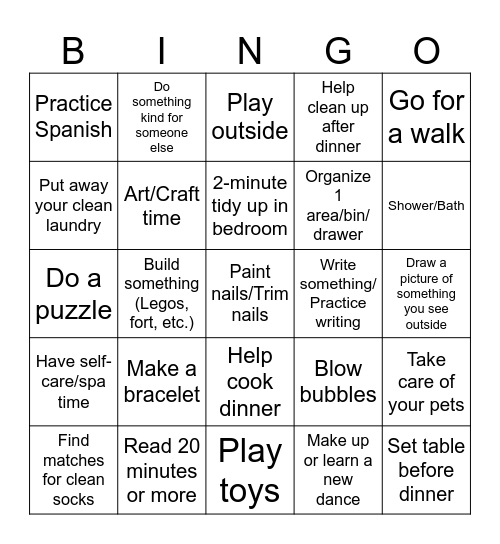 Bingo Card