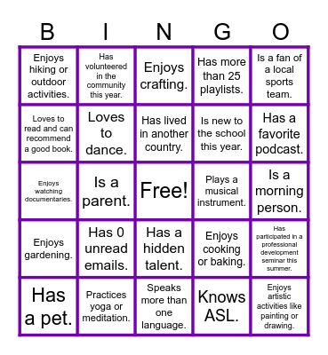 #TogetherWeLead Mingle Bingo Card