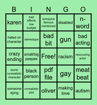 tomorrows teachings Bingo Card