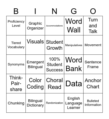 EB Bingo Card