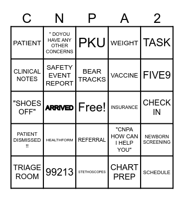 HEALTHCARE SHERO'S Bingo Card