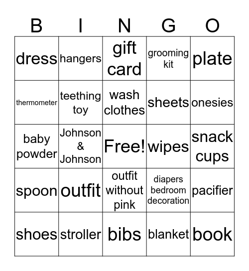 Dawn's & Bella Bingo Card
