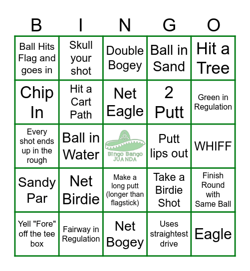 5th Annual Juanda Invitational Bingo Card