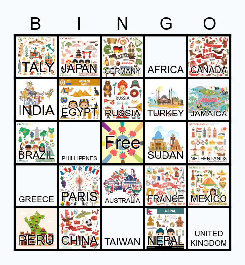 WORLD BINGO Card