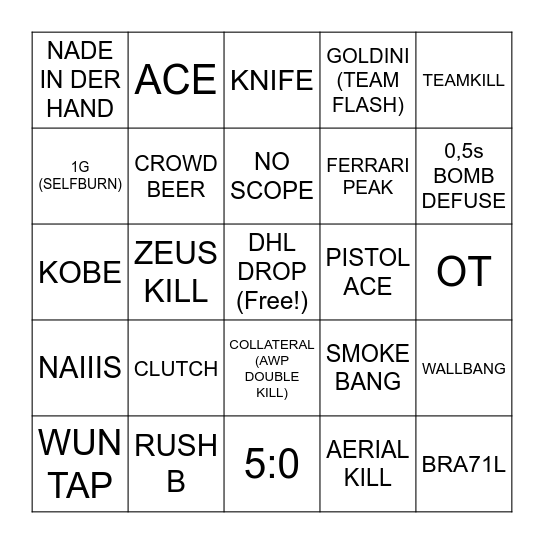 IEM Stöckheim BinGO Card