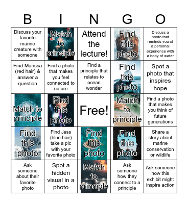 Ocean Literacy Bingo Card