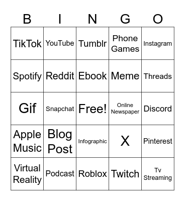 Online MEd Bingo Card