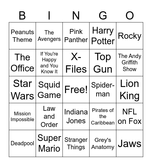 Bingo Card