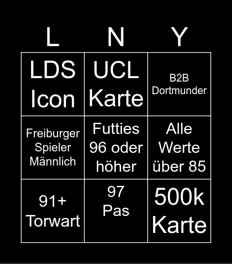 Kai Uwe Bingo Card