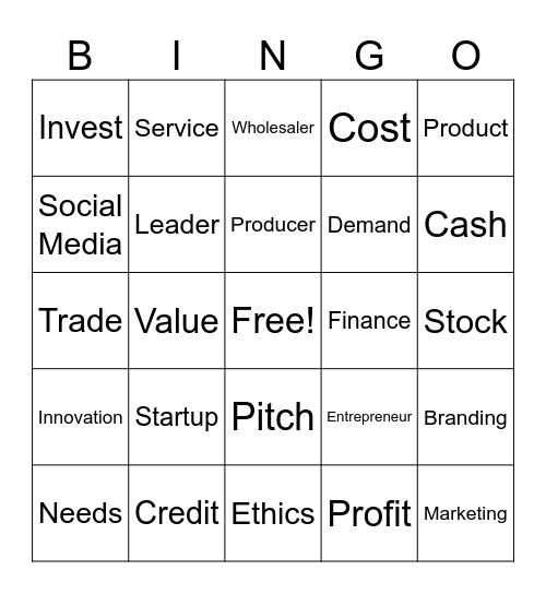 Business Bingo! Bingo Card