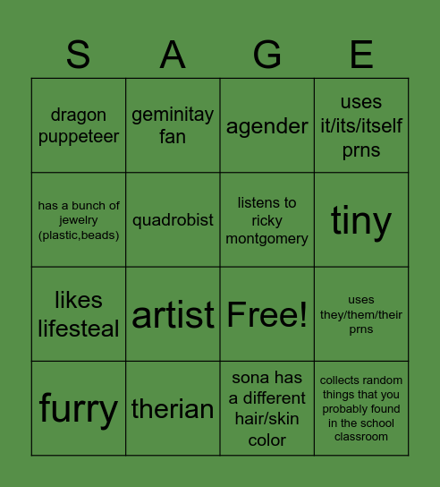 how simalr are yiuo to me>!?!?! Bingo Card