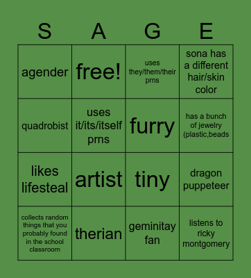 how simalr are yiuo to me>!?!?! Bingo Card