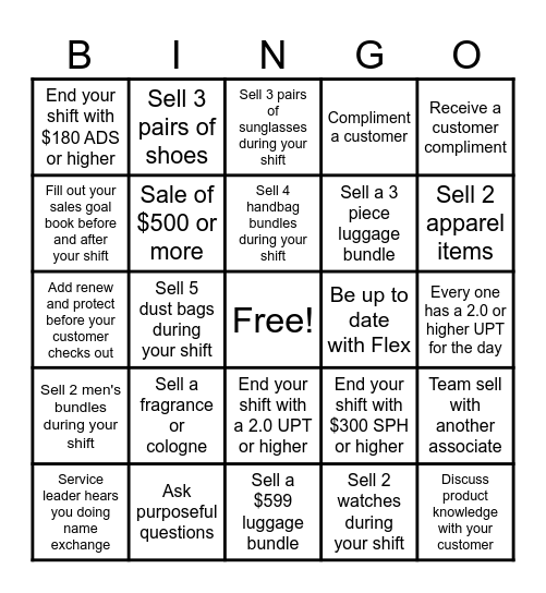 Michael Kors Bingo Card