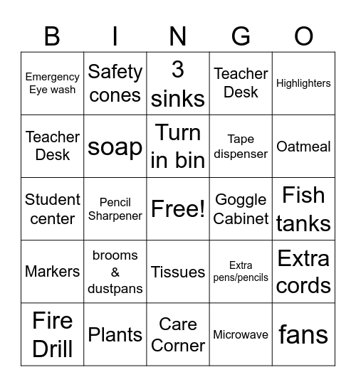 Day 1 Bingo! Bingo Card